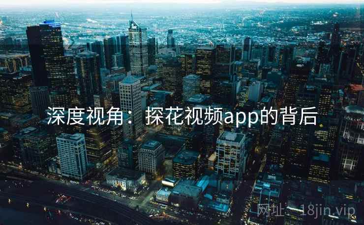 深度视角：探花视频app的背后